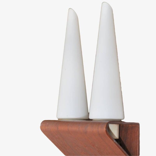 double plywood wall light 1960ies