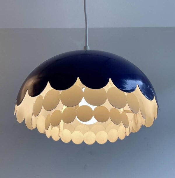 Doria purple metal circles pendant light
