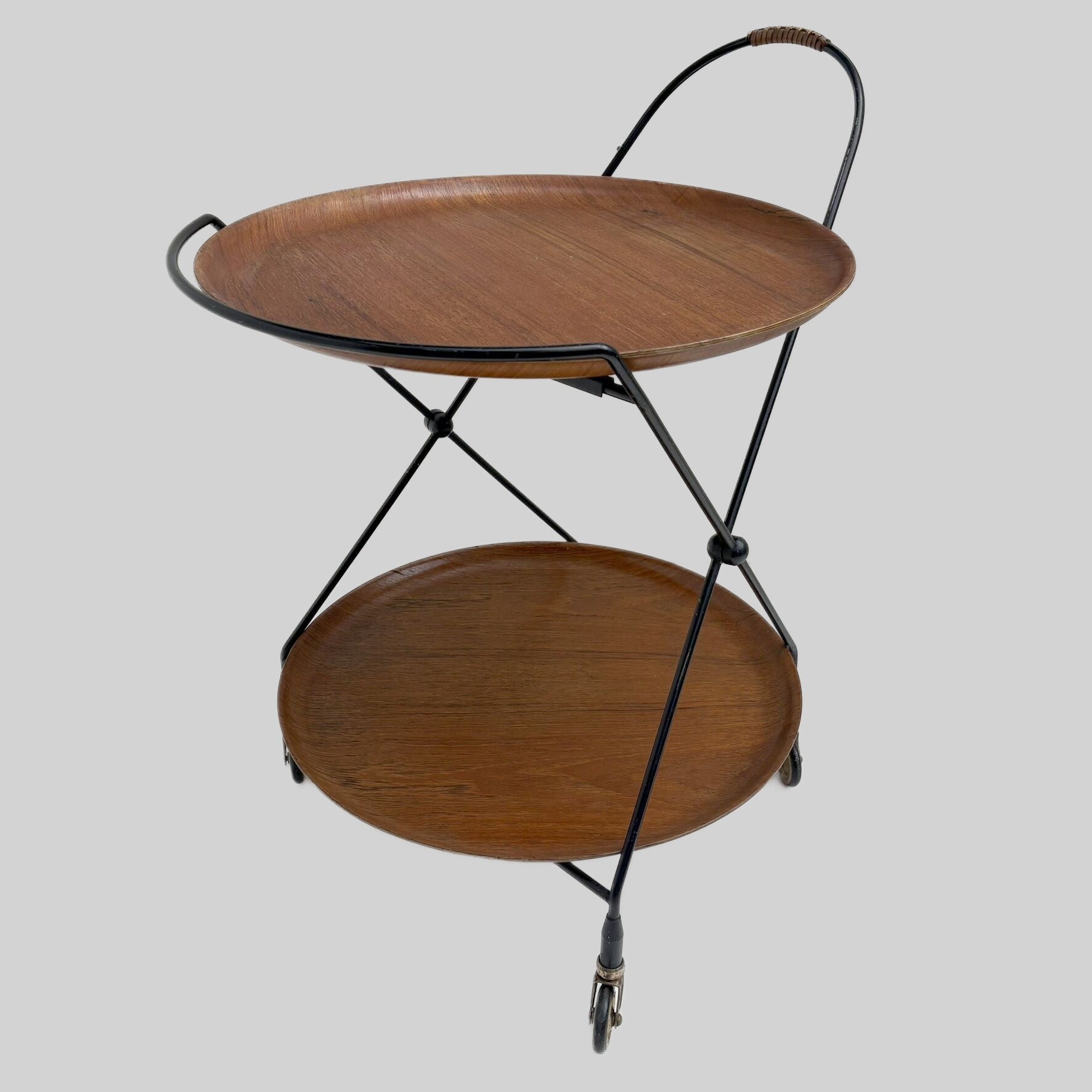 teak round serving trolley from Jie Gantofta
