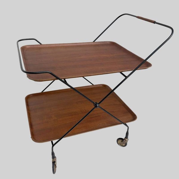teak serving trolley from Jie Gantofta