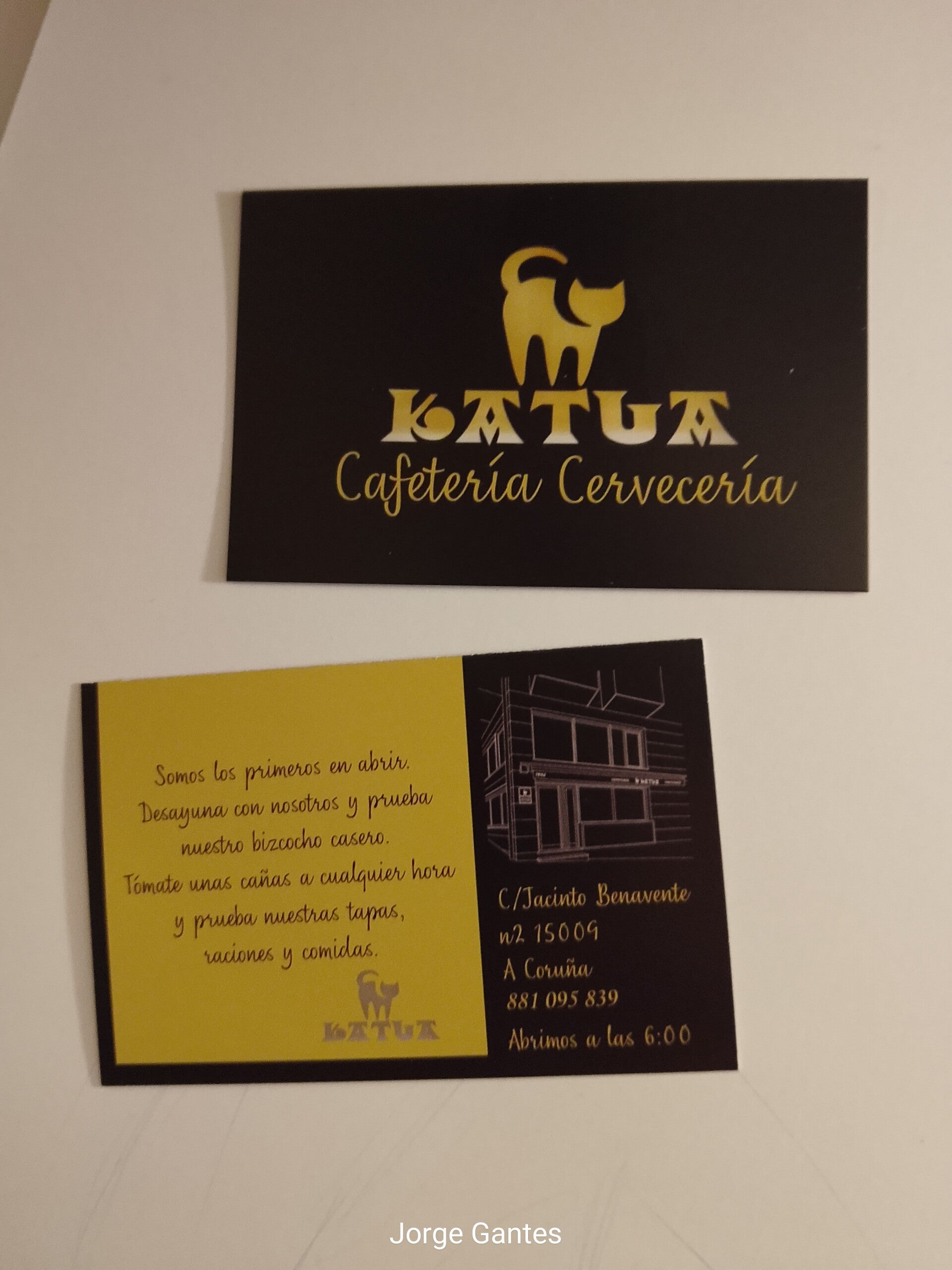 Ejemplo de tarjetas de visita