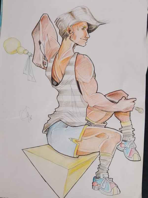 Chico galaxia hecho a mano