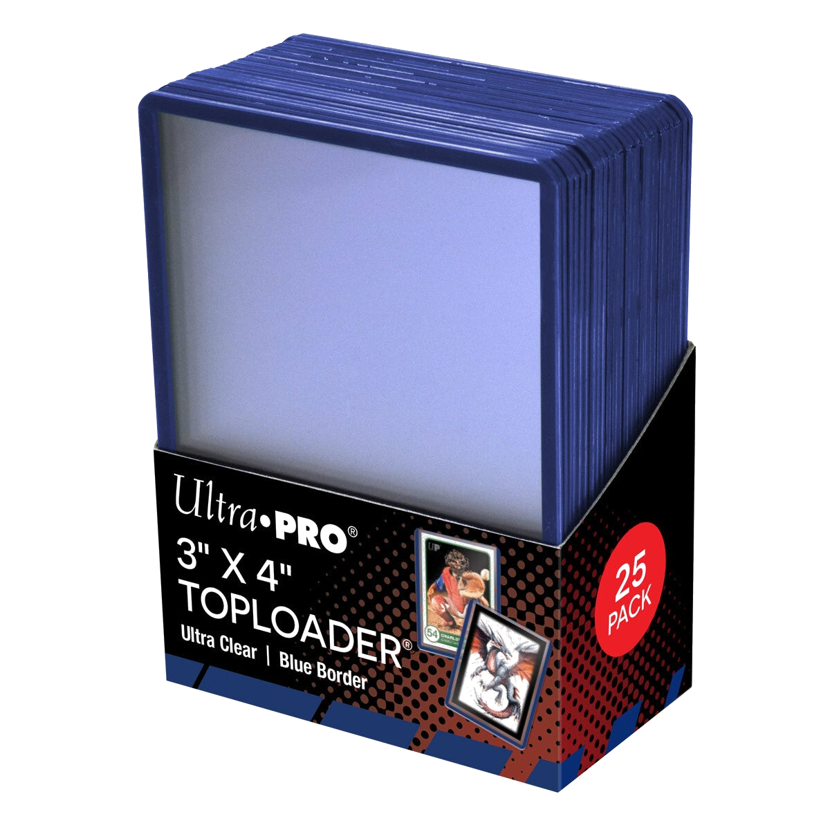 Ultra Pro - Colored Border Toploaders (25ct) - Blue
