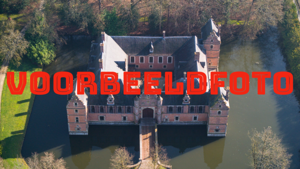 Waterkasteel van Moorsel - afdruk op canvas