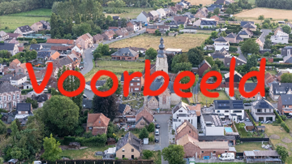 Luchtfoto - Mespelare Dorp