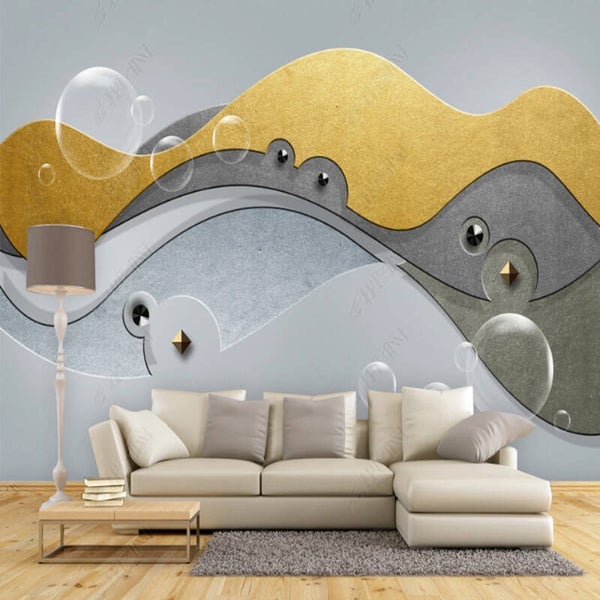 Fototapete 3D Abstrakt Linien Design Wandbild Wohnzimmer Modern Vlies 10562