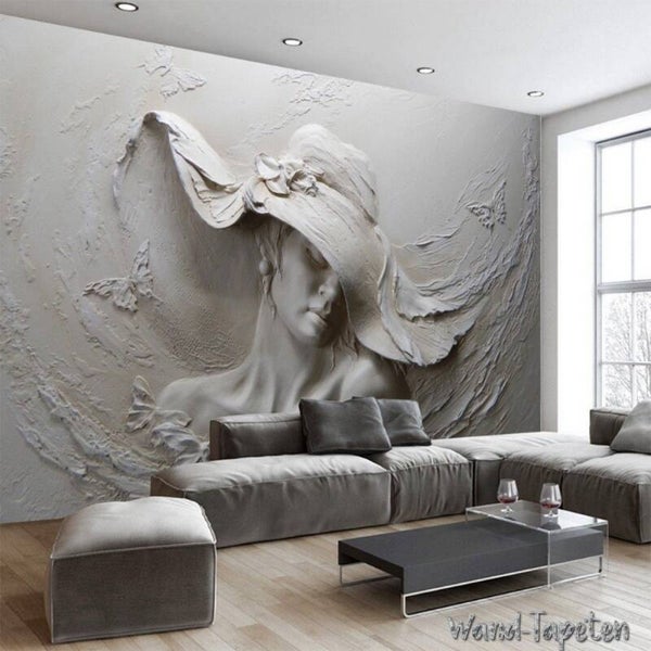 3D Fototapeten Wandtapeten Wandbilder 3D-Relief Schönheit 1974