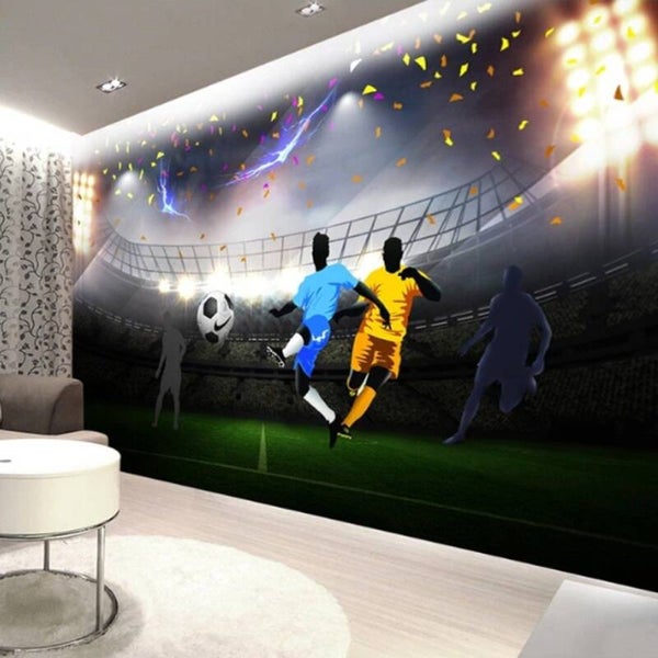 Vlies Fototapete Wandtapete Wandbilder 3D Wanddekoration mit Fußballfeld 2247