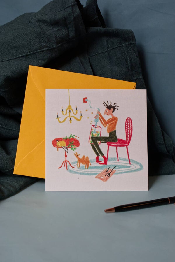 Ansichtkaart 'Kokkerellen' met envelop