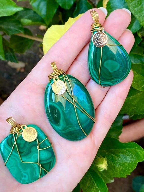 Green Malachite Pendant