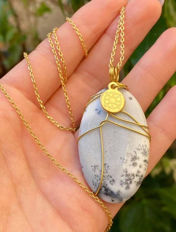 Dendritic Opal Pendant
