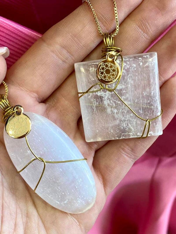 Selenite Pendant