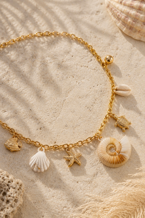 Sea Snail Charm Necklace