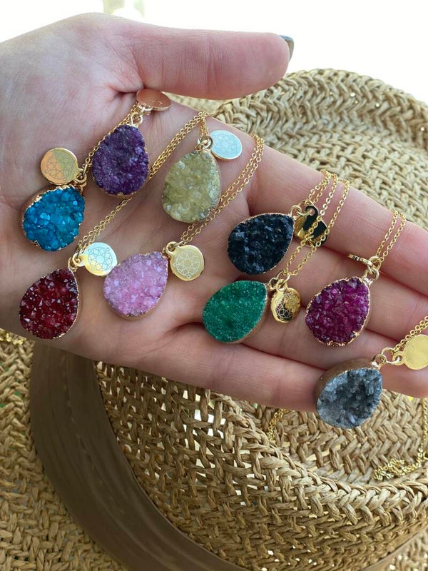 Druzy Pendant