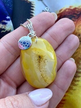 Yellow Onyx Pendant