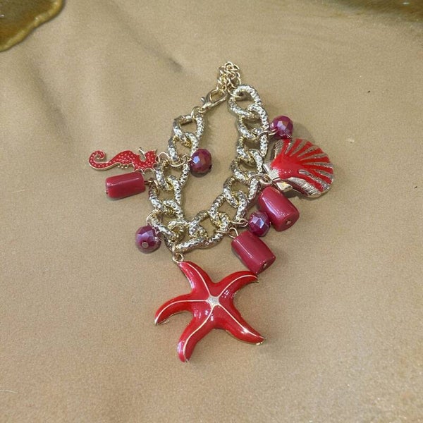 Red Starfish Bracelet