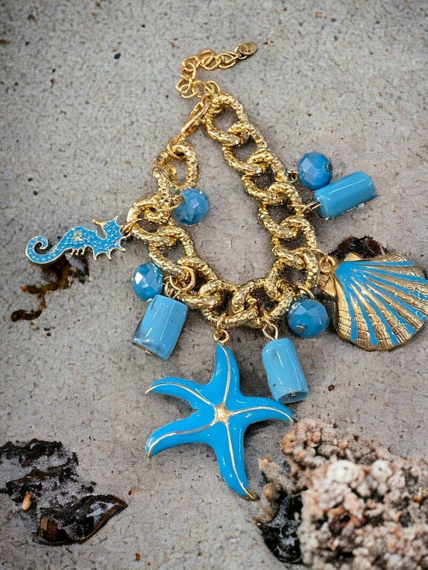 Turquoise Starfish Bracelet