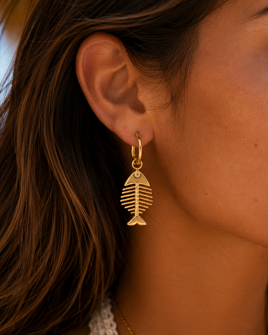 Fish Bone Earings
