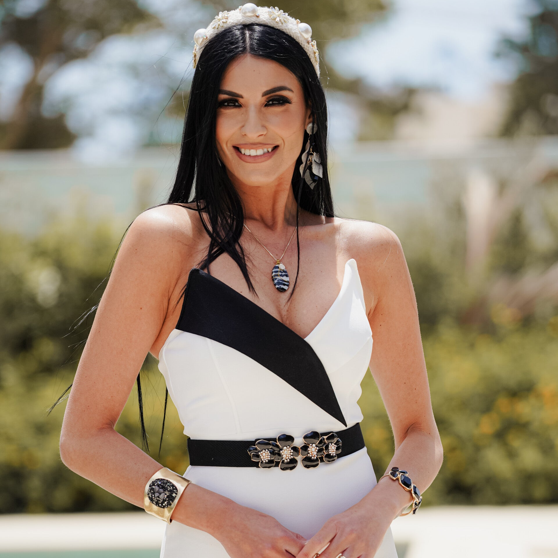 White Buffalo Crystal Pendant