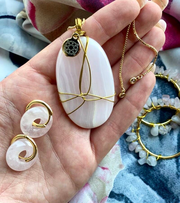 Pink Aragonite Set