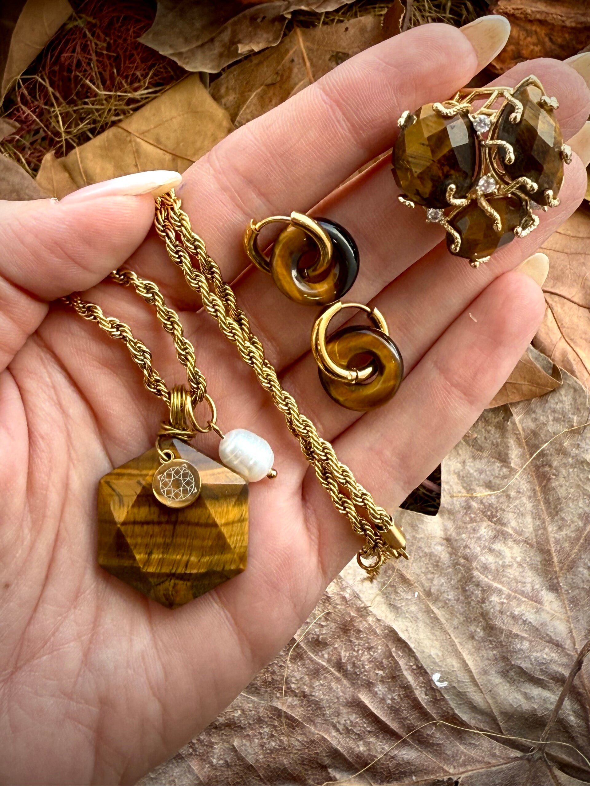 Tiger's Eye 3 piece Set