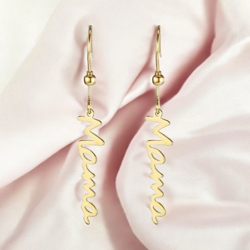 Mama 18kt Gold Plated Earings