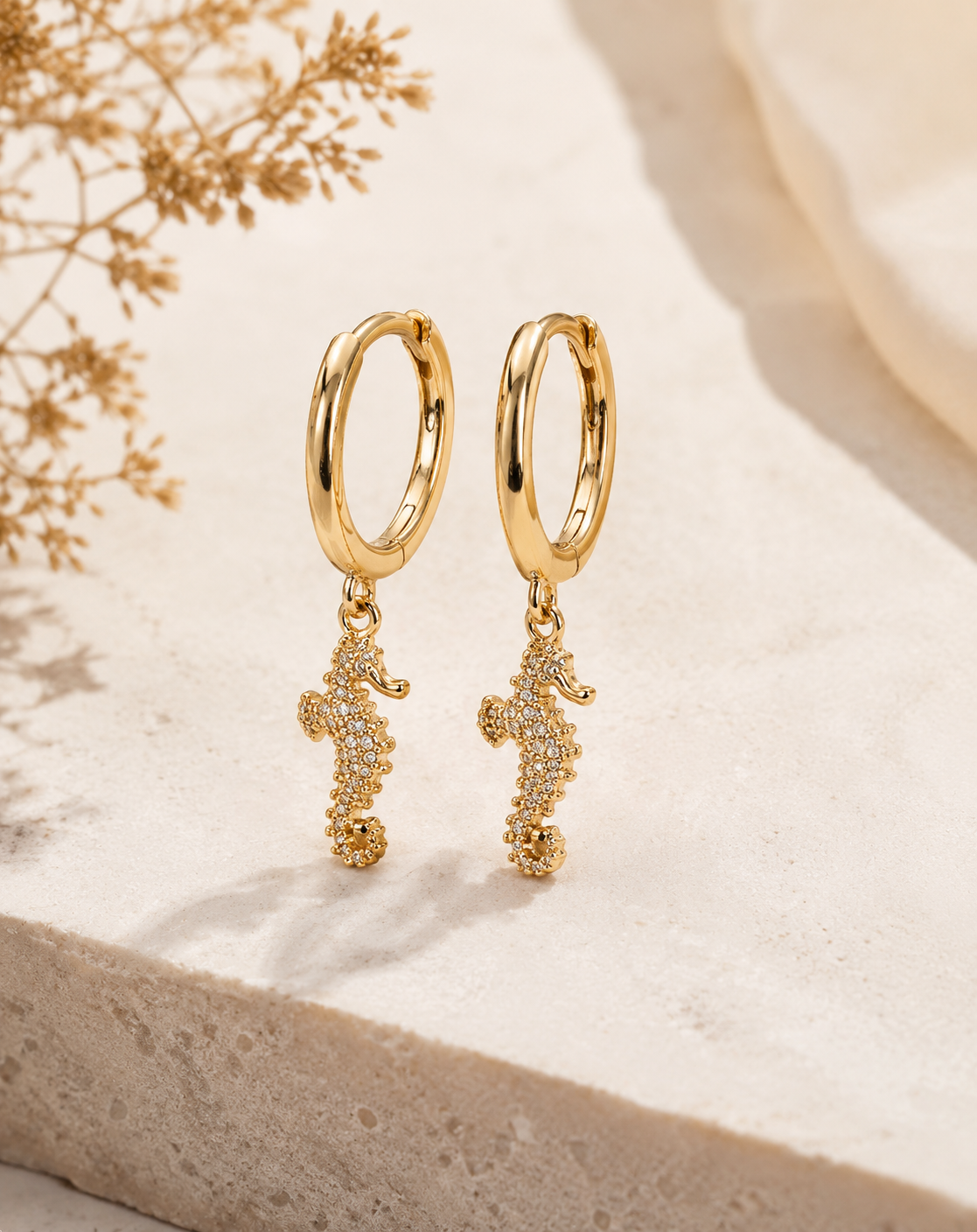 Royal Seahorse 925 Sterling Silver Earings