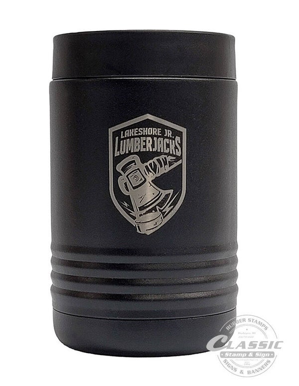 Beverage Holder - Player's Last Name & Number - Jr. Lumberjacks Logo