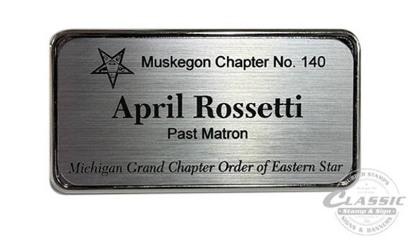 Rectangle Name Badge