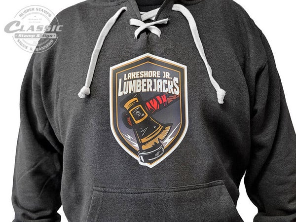 Hockey Style Sweatshirt - Unisex with Color Logo