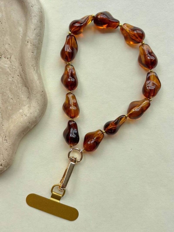 Telefoonkoord Bruin