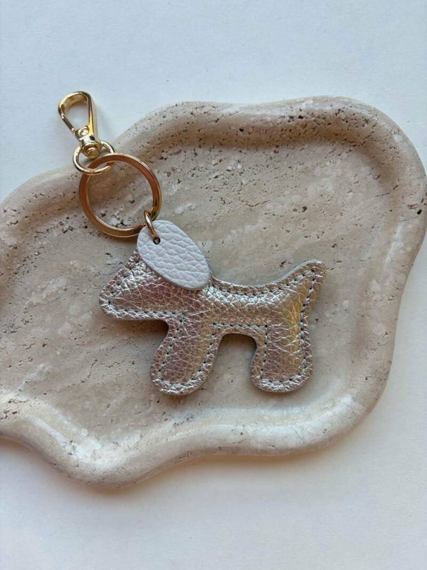 Bag Charm Dog Gold