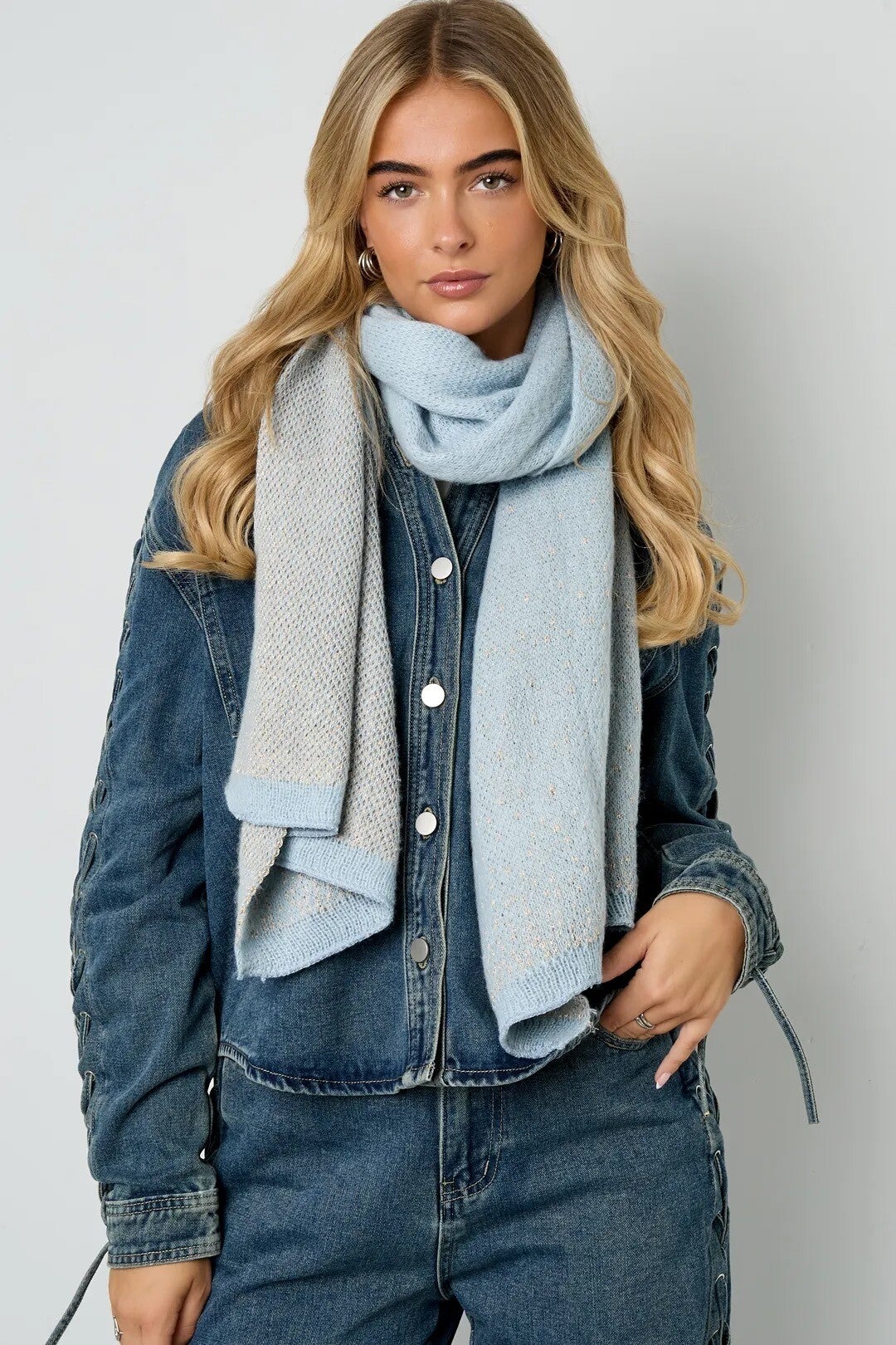 Sjaal Stone blue