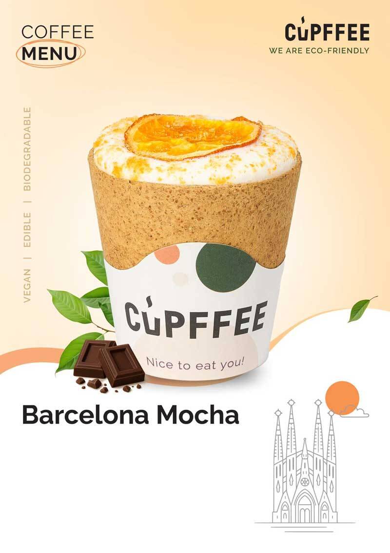 Essbare Becher Barcelona Mocha