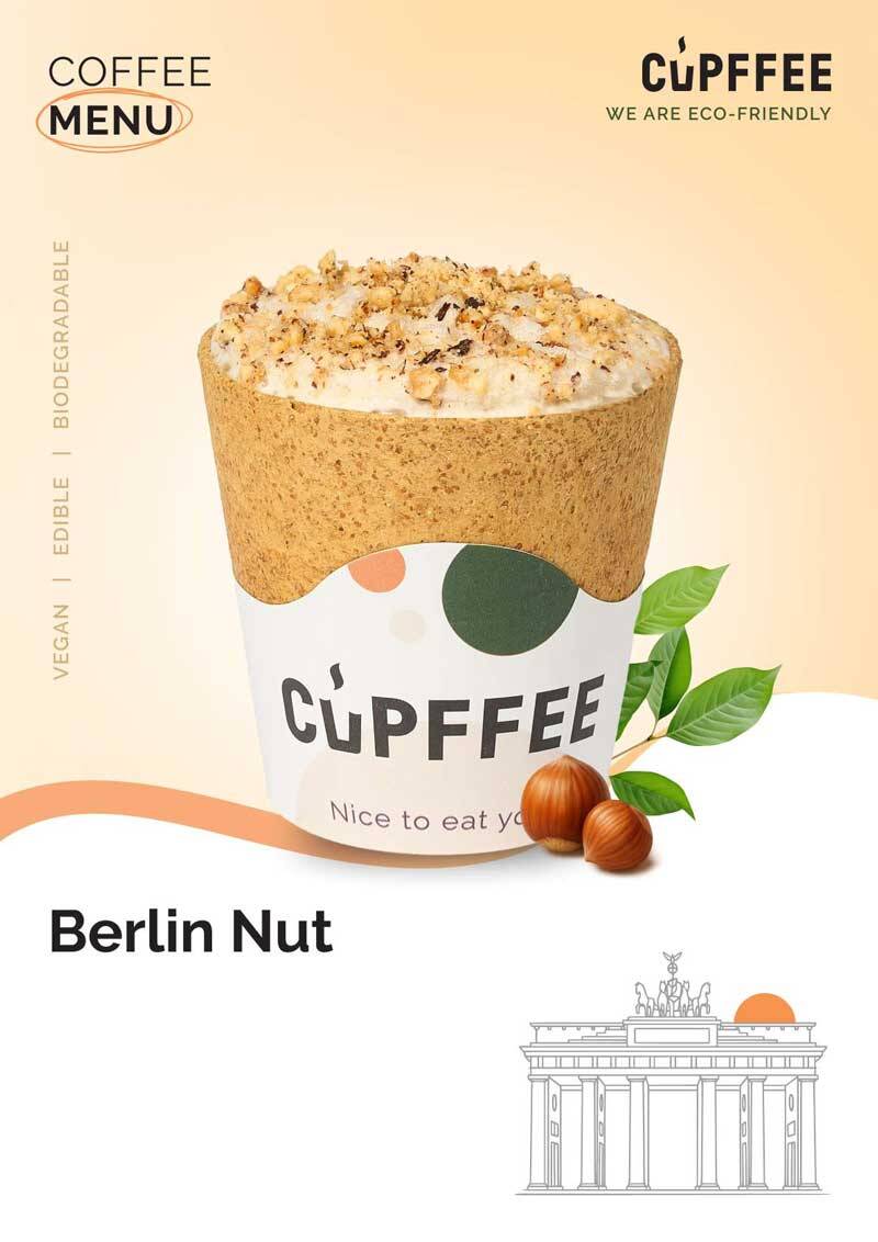 Essbare Becher Berlin Nut