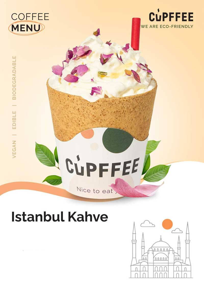 Essbare Becher Istanbul Kahve