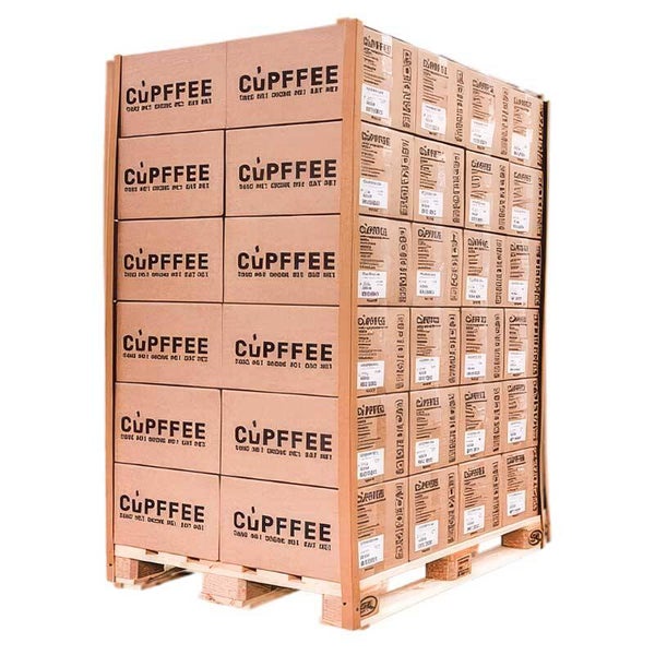 Cupffee Becher 110 ml (1 Palette, 48 Kartons, 9600 Becher mit Banderole)
