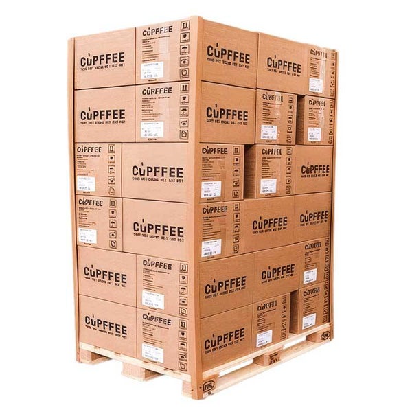 Cupffee Becher 220 ml (1 Palette, 36 Kartons, 8640 Becher mit Banderole)