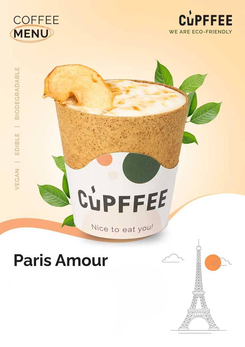 Essbare Becher Paris Amour