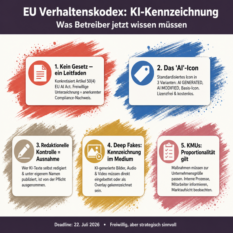 Verhaltenskodex zur Transparenzpflicht: Überblick 