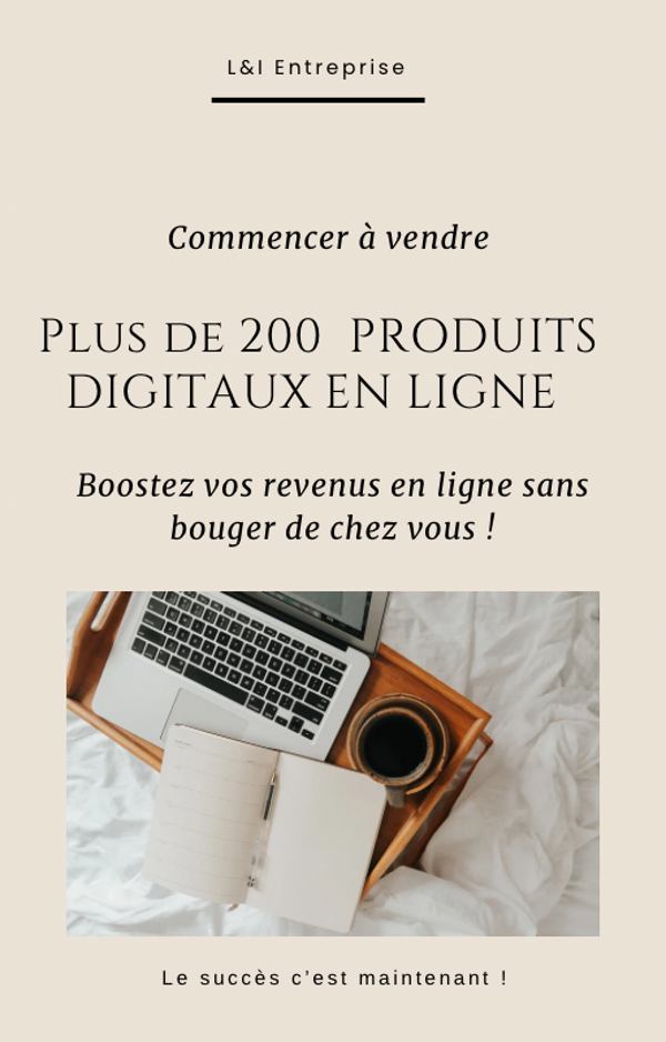 NOS 220 PRODUITS DIGITAUX À VENDRE EN LIGNE