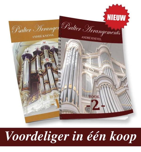 Combi Psalter Arrangements - book 1 en book 2 in notenschrift by André Knevel (combivoordeel alleen in notenschrift en alleen particulieren verkoop)