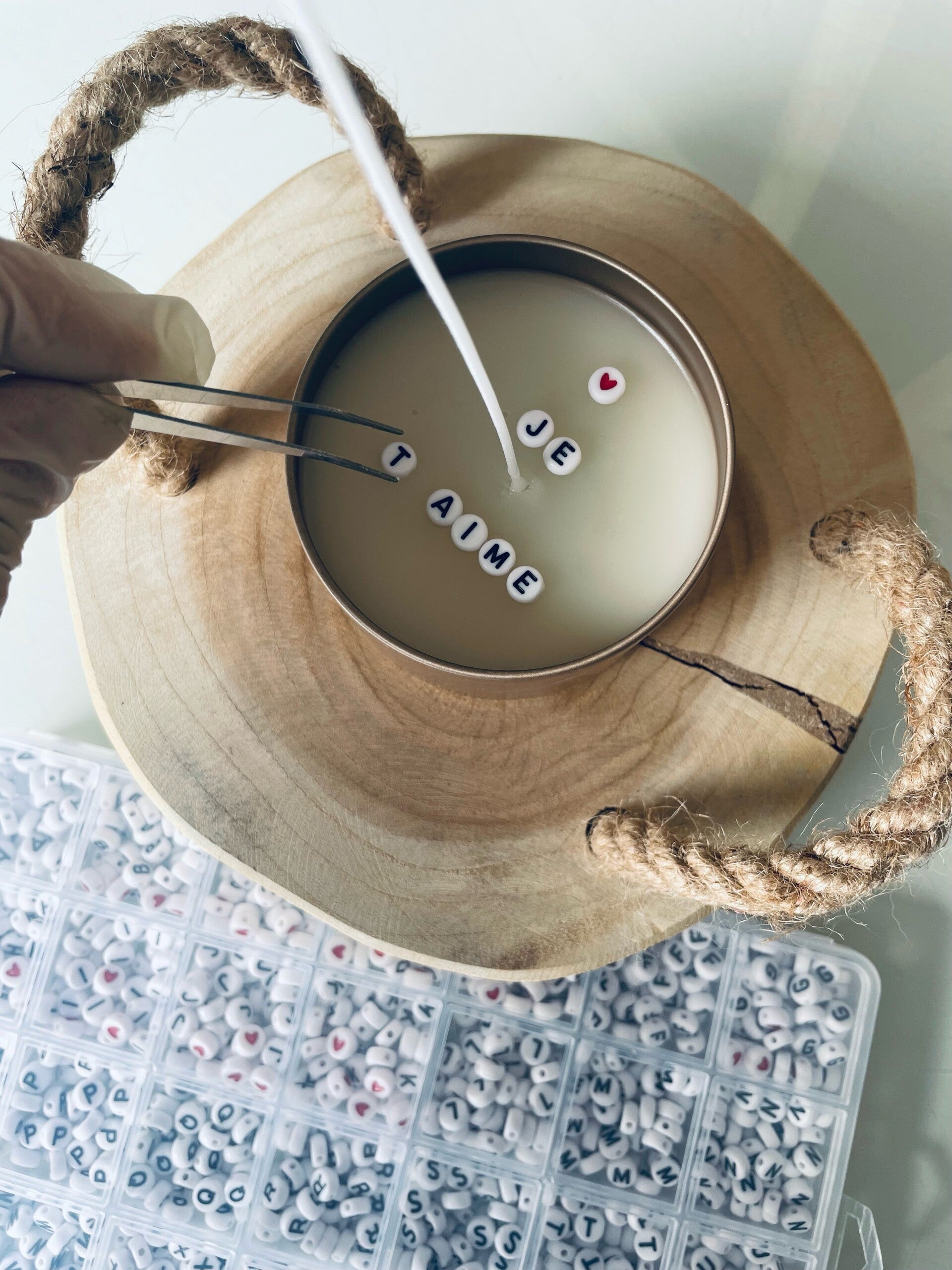 La bougie à message