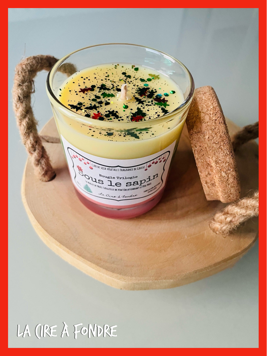 La bougie Trilogie "Sous le sapin"