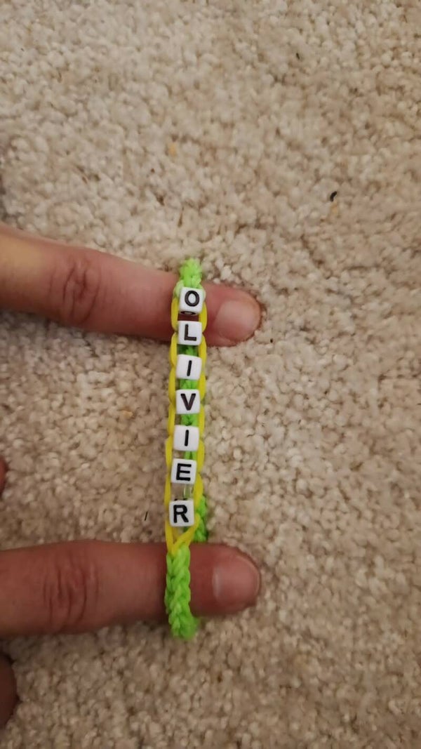 bracelet avec un prénom