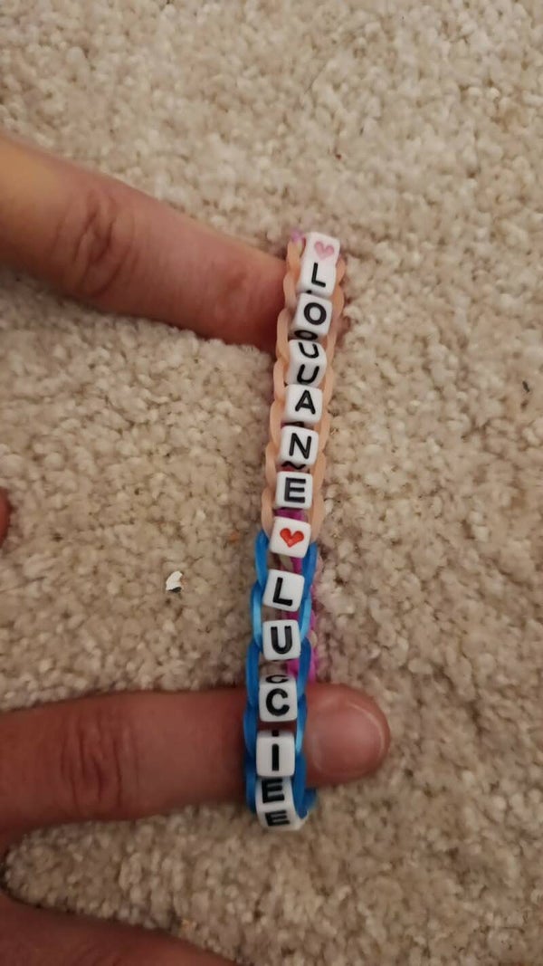 bracelet avec deux prénom