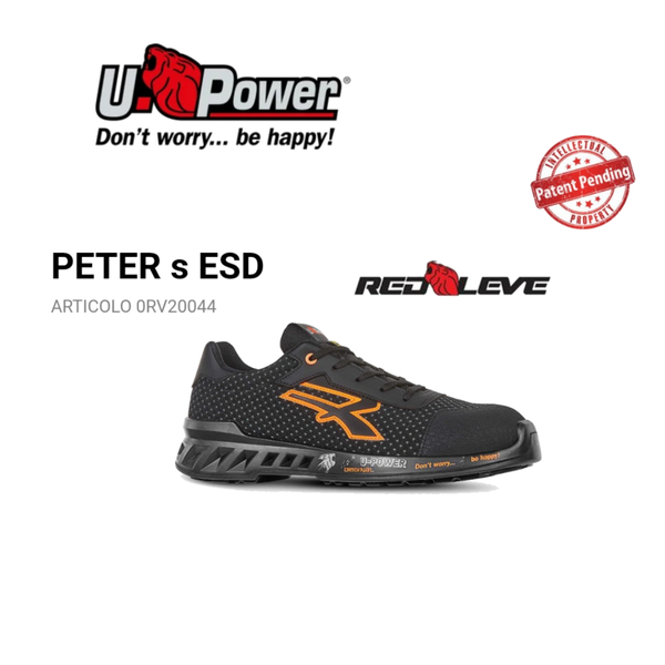 SCARPE ANTINFORTUNISTICHE UPOWER RED LEVE PETER ESD S3 CI SRC