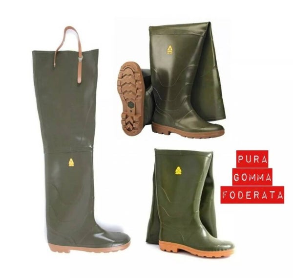 STIVALI IN GOMMA RONTANI STIVALE TUTTA COSCIA GOMMA FORTE MADE IN ITALY