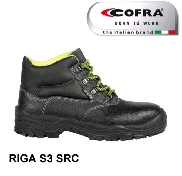 SCARPA ANTINFORTUNISTICA COFRA ALTA IN PELLE RIGA S3 NUMERO  DAL 40 AL 46