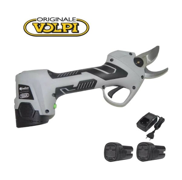 VOLPI KAMIKAZE KV310 FORBICE ELETTRICA POTATORE 2 BATTERIE LITIO SAMSUNG 2,5 AH